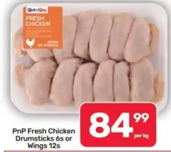 Pick n Pay Hypermarket PnP Fresh Chicken Drumsticks or Wings offer