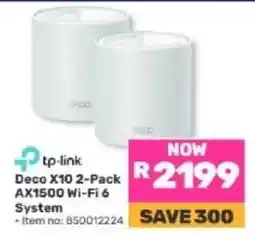 Game tp-link Deco X10 2-Pack AX1500 Wi-Fi 6 System offer