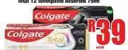 Boxer Colgate - total toothpaste offer