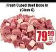 Boxer Fresh cubed beef bone in offer
