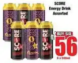 Boxer Score - energy drink offer