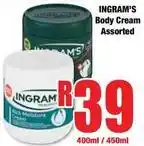 Boxer Ingram's - body cream offer