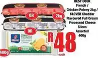 Boxer Clover - chicken polony / clover cheddar flavoured full cream processed cheese slices offer