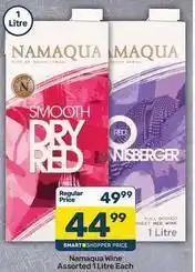 Pick n Pay Liquor Namaqua - wine offer