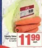 SuperSpar Half cabbage & carrot offer