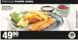 SuperSpar Battered hake fillet and chips offer