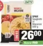SuperSpar Spar - spaghetti or macaroni offer