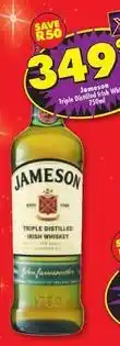 Shoprite Liquor Jameson - triple distilled irish whiskey offer