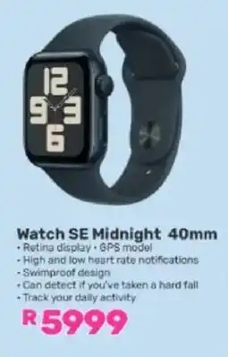 Game Watch SE Midnight 40mm offer