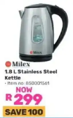 Game Milex 1.8 L Stainless Steel Kettle offer