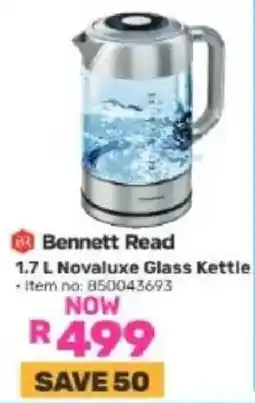 Game Bennett Read 1.7 L Novaluxe Glass Kettle offer