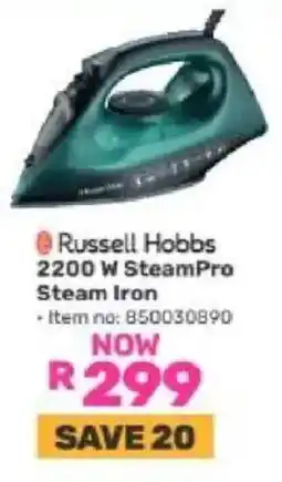 Game Russell Hobbs 2200 W SteamPro Steam Iron offer