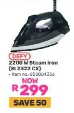 Game DEFY 2200 W Steam Iron offer