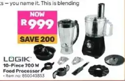 Game LOGIK 10-Piece 700 W Food Processor offer