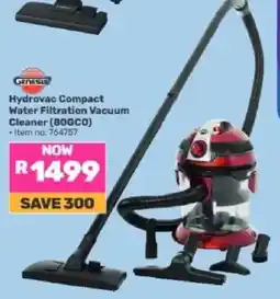 Game Genesis Hydrovac Compact Water Filtration Vacuum Cleaner offer