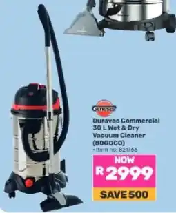 Game Duravac Commercial 30 L Wet & Dry Vacuum Cleaner offer