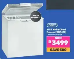 Game DEFY 195 L White Chest Freezer offer