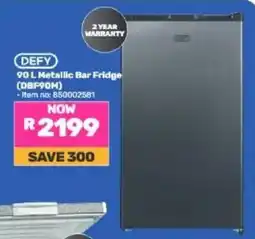 Game DEFY 90 L Metallic Bar Fridge offer
