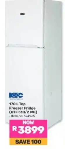 Game KOC 170 L Top Freezer Fridge offer