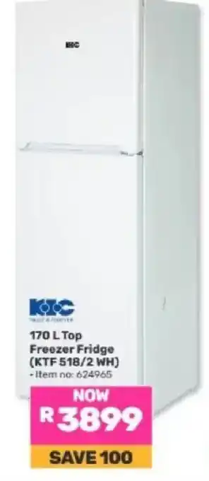 KOC 170 L Top Freezer Fridge