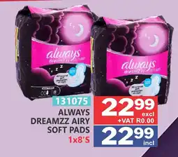 Arrow Cash And Carry ALWAYS DREAMZZ AIRY SOFT PADS offer