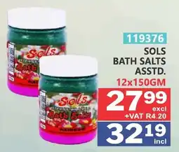 Arrow Cash And Carry Sols Bath Salts Assorted offer