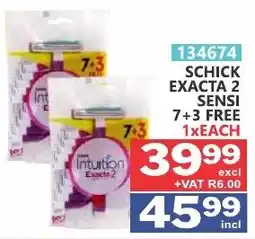 Arrow Cash And Carry Schick Intuition Exacta 2 Sensi offer