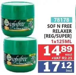Arrow Cash And Carry Sofifree Relaxer offer