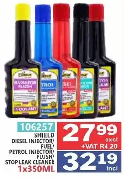 Arrow Cash And Carry SHIELD DIESEL INJECTOR/FUEL/PETROL INJECTOR/FLUSH/STOP LEAK CLEANER offer