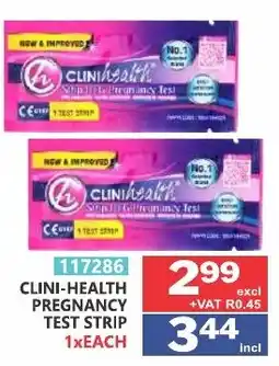 Arrow Cash And Carry CLINI-HEALTH PREGNANCY TEST STRIP offer