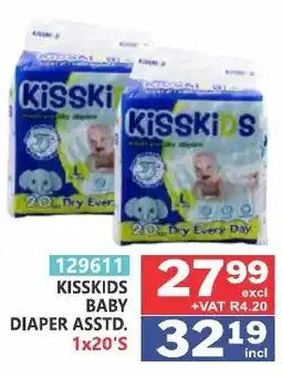 Arrow Cash And Carry KISSKIDS BABY DIAPER ASSTD offer