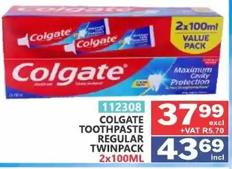 Colgate Toothpaste Regular Twinpack