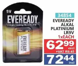 Arrow Cash And Carry EVEREADY ALKAL PLATINUM LR9V offer