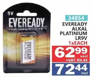 EVEREADY ALKAL PLATINUM LR9V