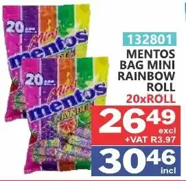 Mentos Bag Mini Rainbow Roll