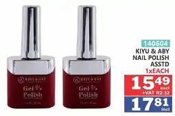 Arrow Cash And Carry Kiyu & aby nail polish offer