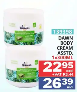 Arrow Cash And Carry Dawn body cream offer