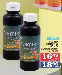 Arrow Cash And Carry Flumix ginger & honey cough syrup offer