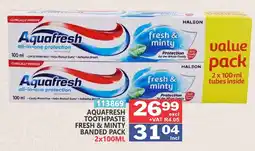 Arrow Cash And Carry Aquafresh Toothpaste Fresh & Minty offer