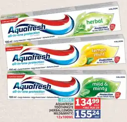 Arrow Cash And Carry Aquafresh Toothpaste offer