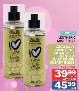 Arrow Cash And Carry Lenthéric Mist I Love offer