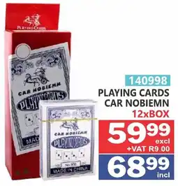 Arrow Cash And Carry Playing cards car nobiemn offer