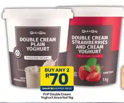 Pick n Pay Hypermarket PnP Double Cream Yoghurt Assorted 1kg offer
