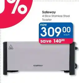 Clicks Safeway 4-Slice Stainless Steel Toaster offer