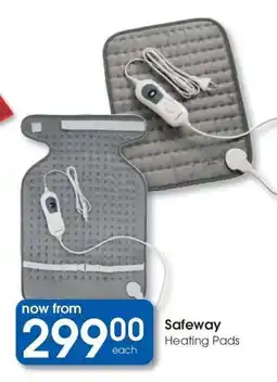 Clicks Safeway Heating Pads offer