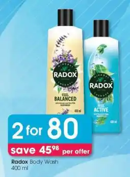 Clicks Radox Body Wash 400 ml offer