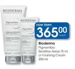 Clicks Bioderma Pigmentbio Sensitive Areas 75 ml or Foaming Cream 200 ml offer