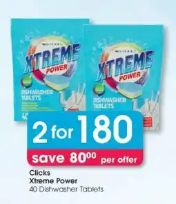 Clicks Clicks Xtreme Power offer