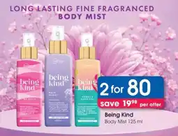 Clicks Being Kind Body Mist 125 ml offer