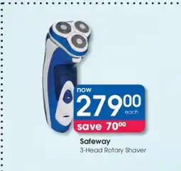 Clicks Safeway 3-Head Rotary Shaver offer